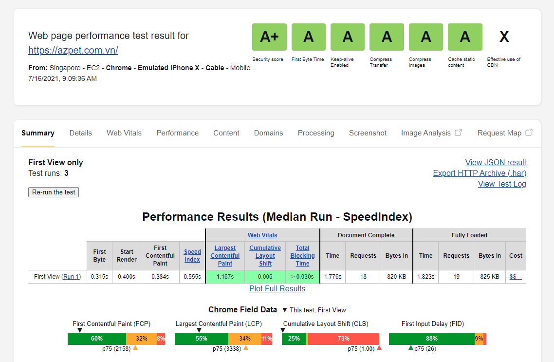 webpagetest