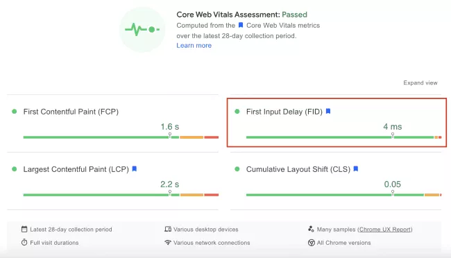 Core Web Vitals là gì và cách tối ưu các chỉ số tăng trải nghiệm trang 3 Chỉ số First Input Delay trong Core Web Vitals