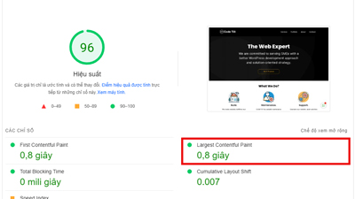 Core Web Vitals là gì và cách tối ưu các chỉ số tăng trải nghiệm trang 2 Largest Contentful Paint (LCP) trong bộ chỉ số Core Web Vitals