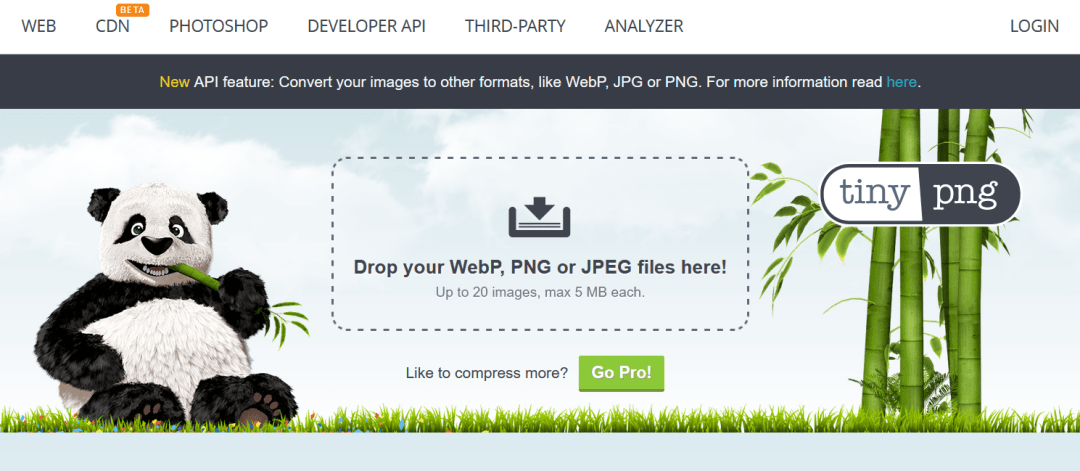 Nén ảnh miễn phí trên CMS WordPress 2 Công cụ nén ảnh miễn phí TinyJPG