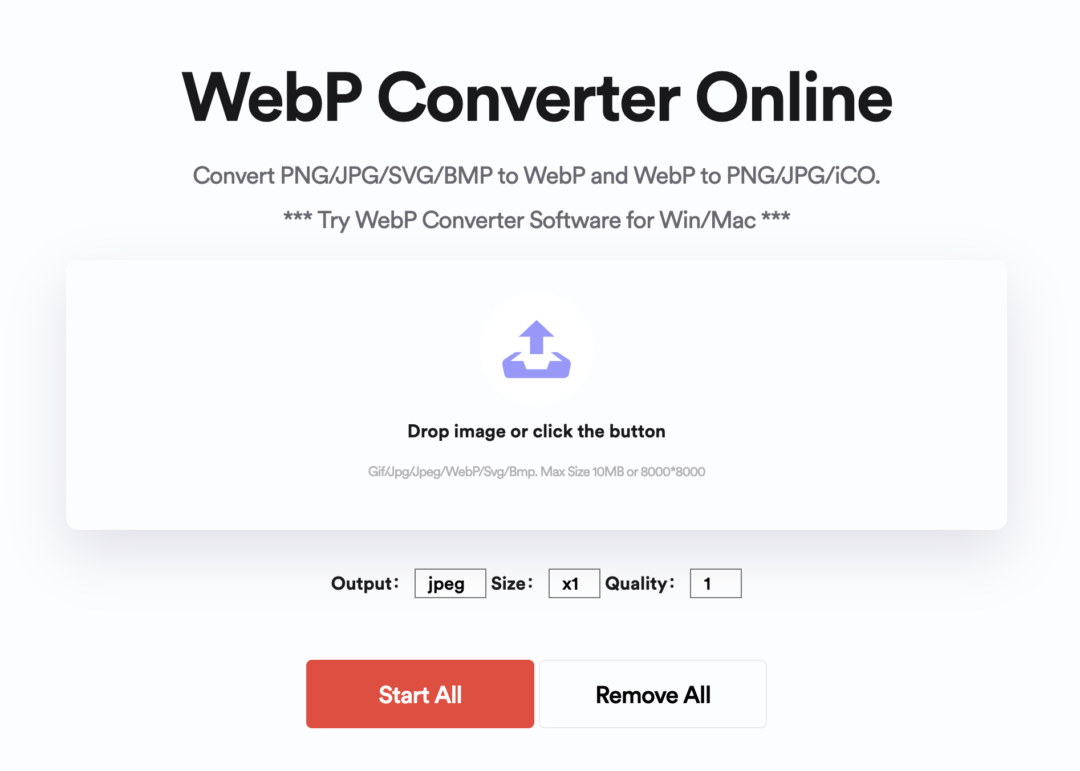 Công cụ chuyển ảnh WEBP trên trình duyệt miễn phí
